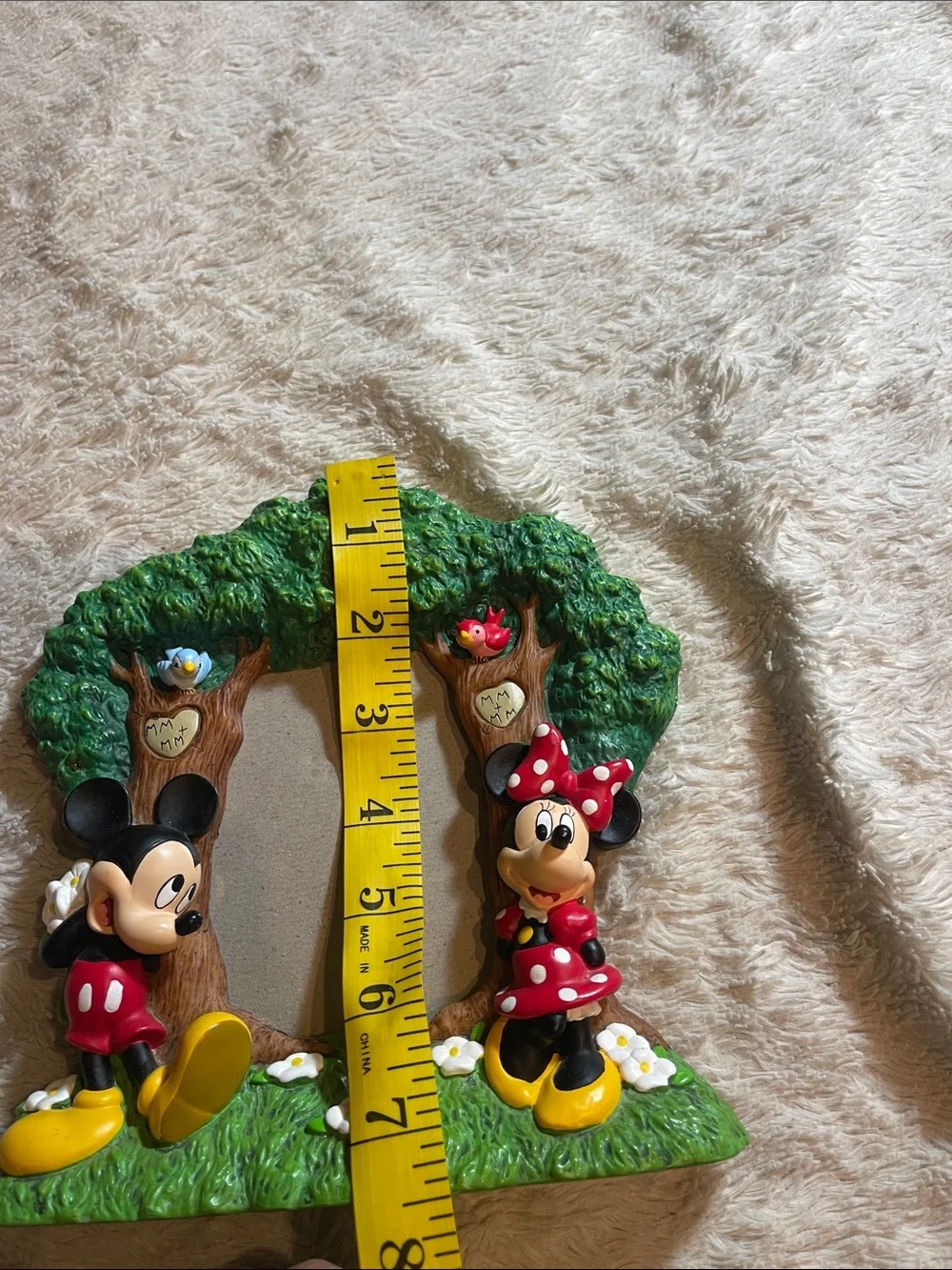 Disney Mickey & Minnie Tree Scene Picture Frame - Red, Yellow & Green